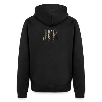 JFK - Veste à capuche bio Premium Unisexe - noir - Dos - Nico (187cm)