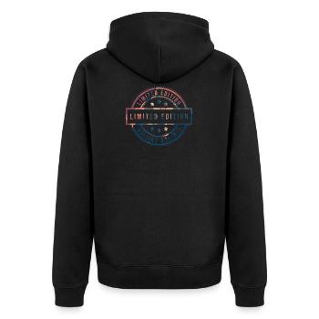 Cadeau en édition limitée disant individualité - Veste à capuche bio Premium Unisexe - noir - Dos - Nico (187cm)