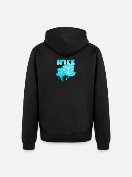 Eis - Unisex Premium Bio Zip Hoodie - Schwarz