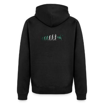 Evolution Football Nigeria - Veste à capuche bio Premium Unisexe - noir - Dos - Nico (187cm)