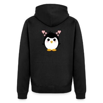 Pingouin - Veste à capuche bio Premium Unisexe - noir - Dos - Nico (187cm)