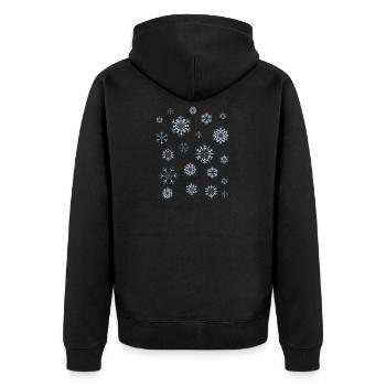 hiver - Veste à capuche bio Premium Unisexe - noir - Dos - Nico (187cm)