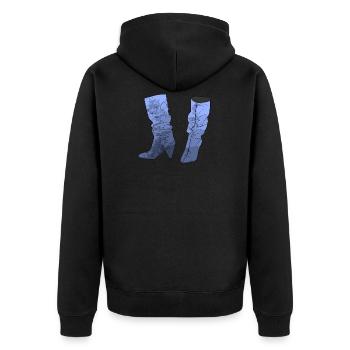 Bottes femme cadeau de chaussure - Veste à capuche bio Premium Unisexe - noir - Dos - Nico (187cm)