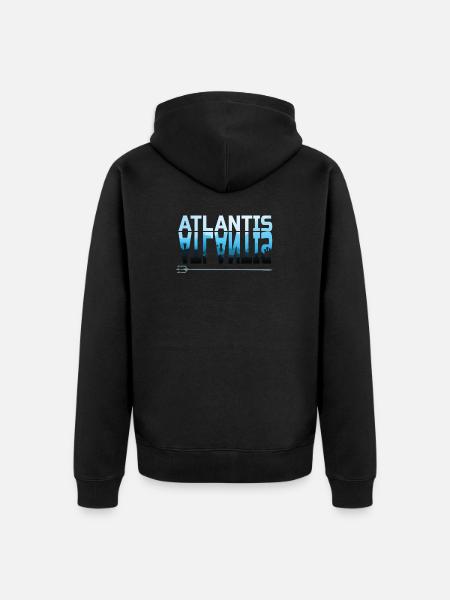 T-shirt Atlantis - Veste à capuche bio Premium Unisexe - noir