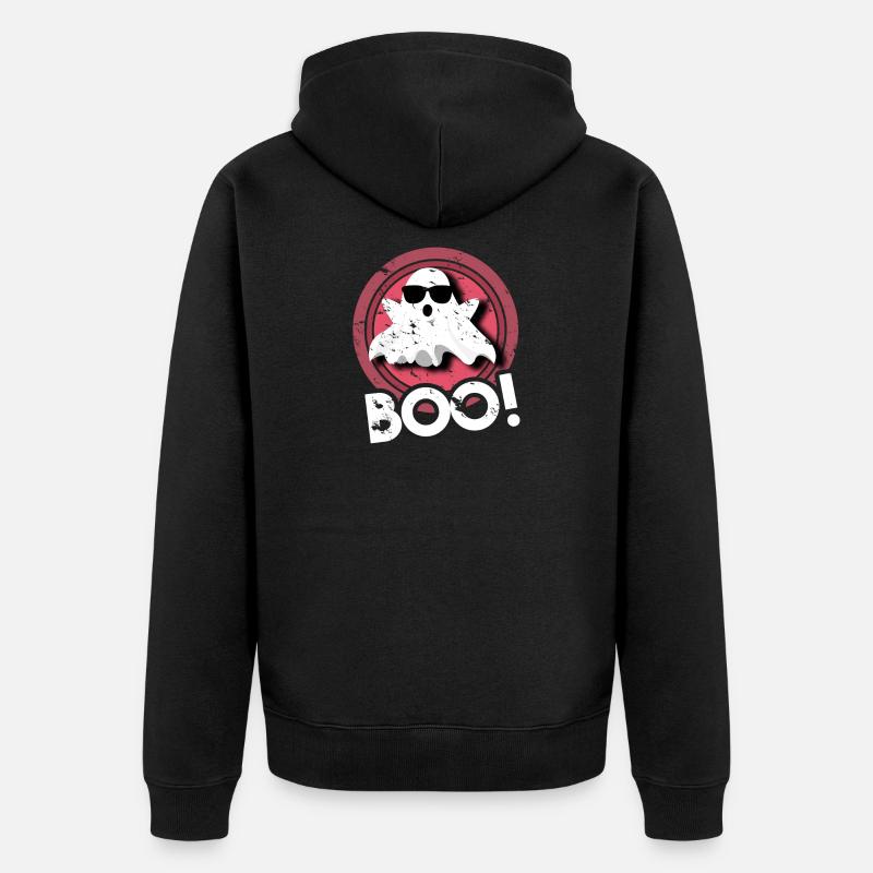 Esprit boo esprit d'halloween - Veste à capuche bio Premium Unisexe - noir