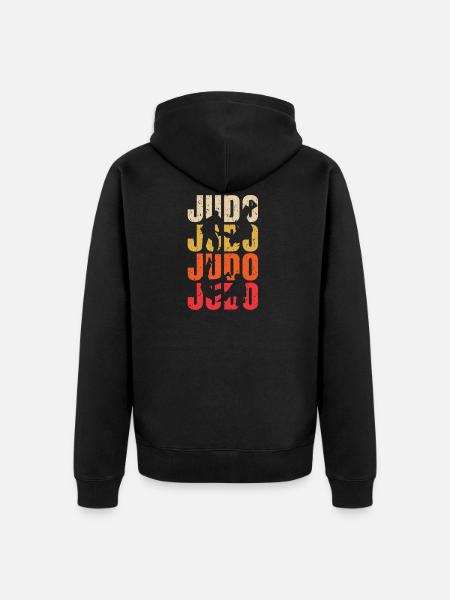judo - Unisex Premium Bio Zip Hoodie - Schwarz