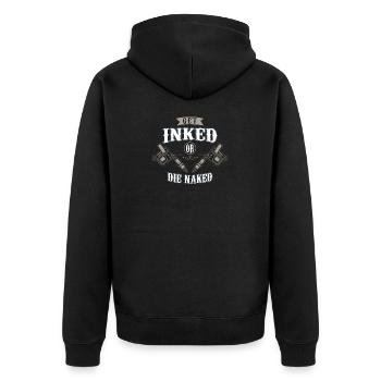 Cadeau de t-shirt tatoué tatoué - Veste à capuche bio Premium Unisexe - noir - Dos - Nico (187cm)