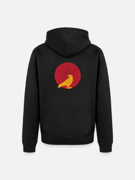 Rabe - Unisex Premium Bio Zip Hoodie - Schwarz