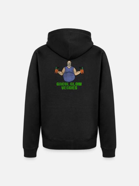 Gemüse Verkäufer - Unisex Premium Bio Zip Hoodie - Schwarz