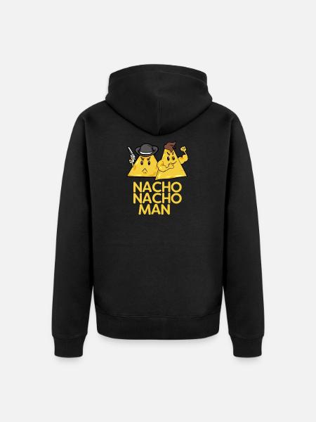 nacho nacho man - Unisex Premium Organic Zip Hoodie - black