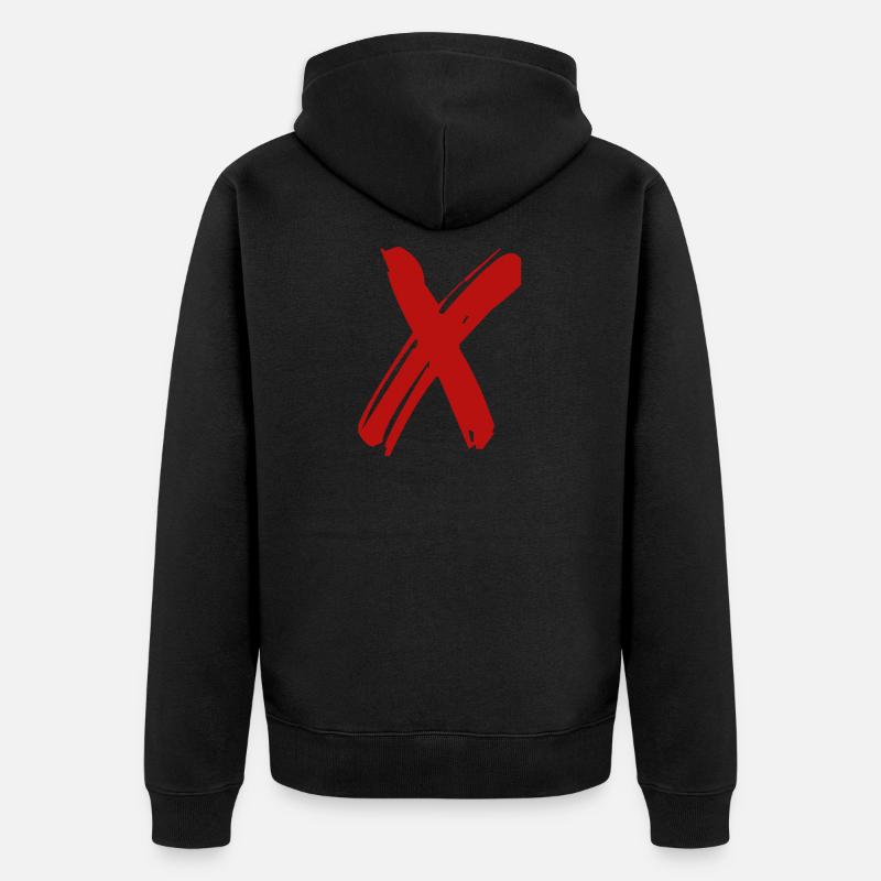 Croix 6 - Veste à capuche bio Premium Unisexe - noir