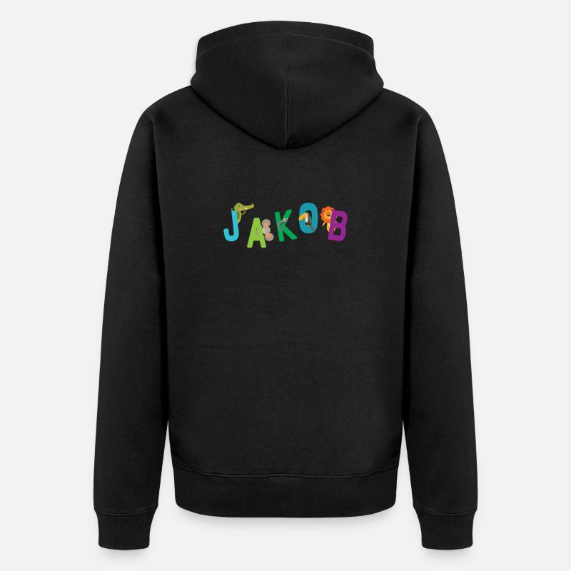 Jacques - Veste à capuche bio Premium Unisexe - noir