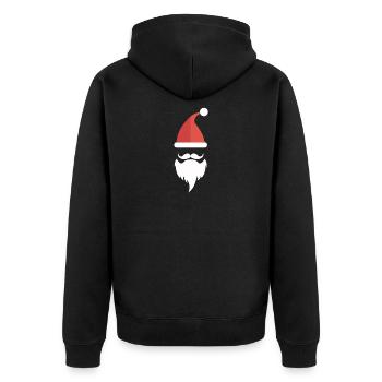 Noël, le Père Noël - Veste à capuche bio Premium Unisexe - noir - Dos - Nico (187cm)