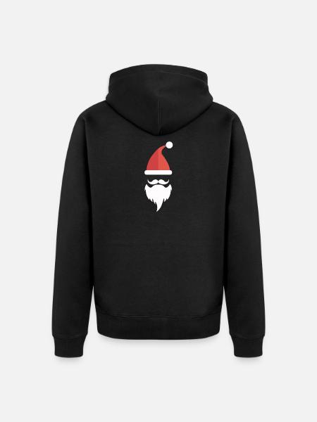 Noël, le Père Noël - Veste à capuche bio Premium Unisexe - noir
