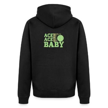 Tennis Ace Ace Baby - Veste à capuche bio Premium Unisexe - noir - Dos - Nico (187cm)