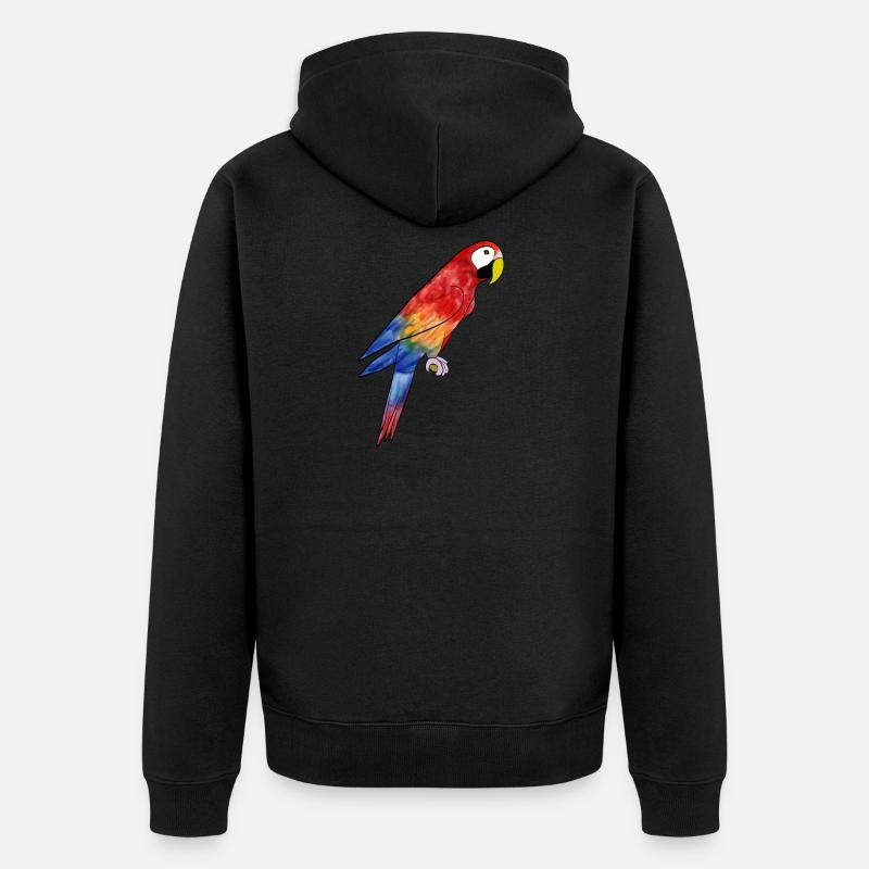 Perroquet Ara - Ara perroquet - Veste à capuche bio Premium Unisexe - noir