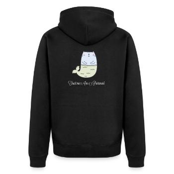 Chat de sirène - Veste à capuche bio Premium Unisexe - noir - Dos - Nico (187cm)