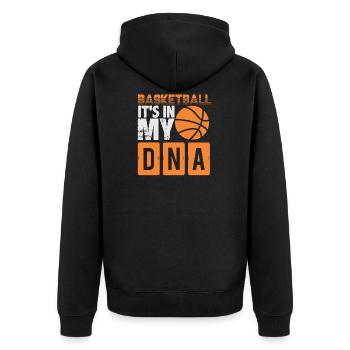 basket-ball - Veste à capuche bio Premium Unisexe - noir - Dos - Nico (187cm)