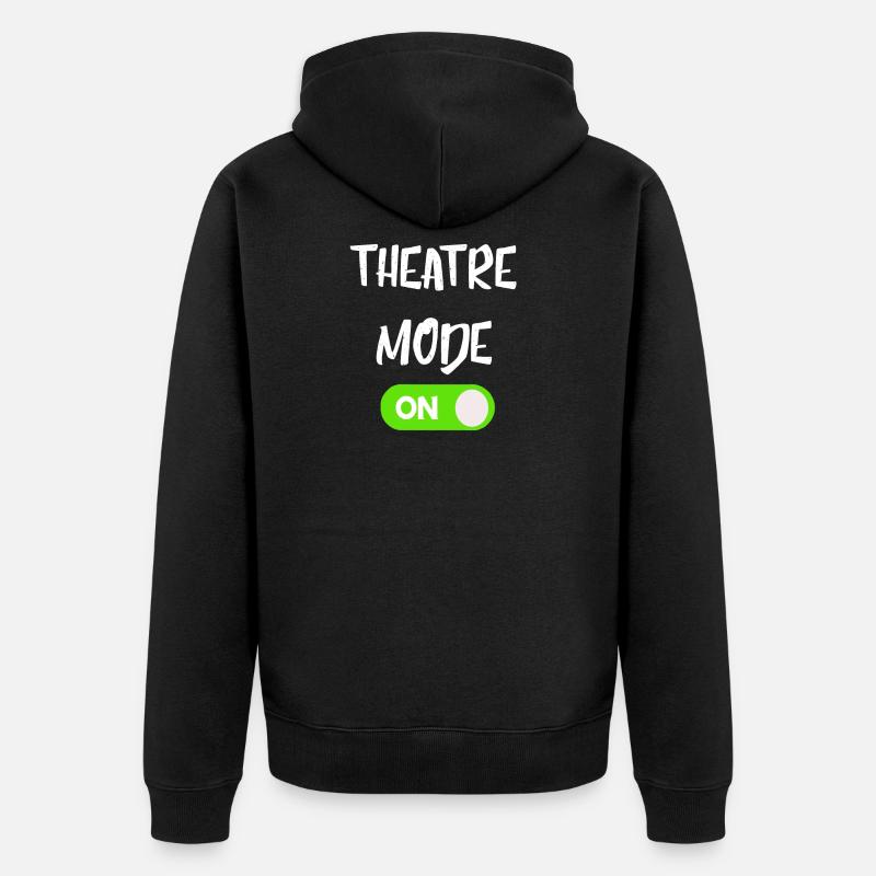 Mode théâtre en marche - Veste à capuche bio Premium Unisexe - noir