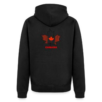 Canada - Veste à capuche bio Premium Unisexe - noir - Dos - Nico (187cm)