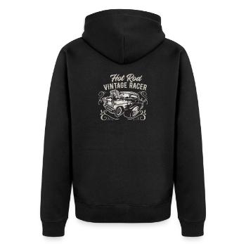 Hot Rod Vintage - Veste à capuche bio Premium Unisexe - noir - Dos - Nico (187cm)