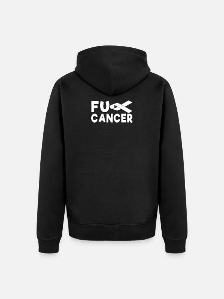cancer - Unisex Premium Organic Zip Hoodie - black
