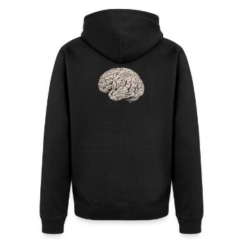 Anatomie du cerveau neurologue docteur docteur neurologie - Veste à capuche bio Premium Unisexe - noir - Dos - Nico (187cm)