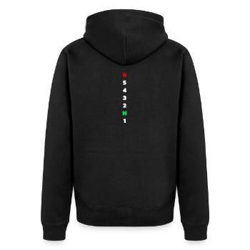 Circuit de moto T-shirt Streetbike Biker Racing - Veste à capuche bio Premium Unisexe - noir - Dos - Nico (187cm)