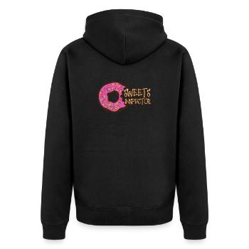 bonbons - Veste à capuche bio Premium Unisexe - noir - Dos - Nico (187cm)