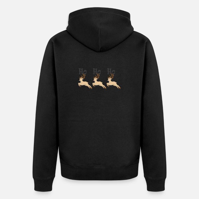renne - Veste à capuche bio Premium Unisexe - noir