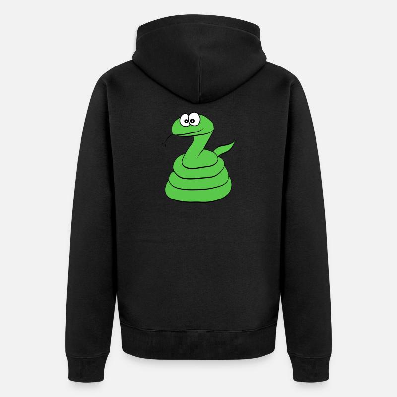 Serpent - Veste à capuche bio Premium Unisexe - noir