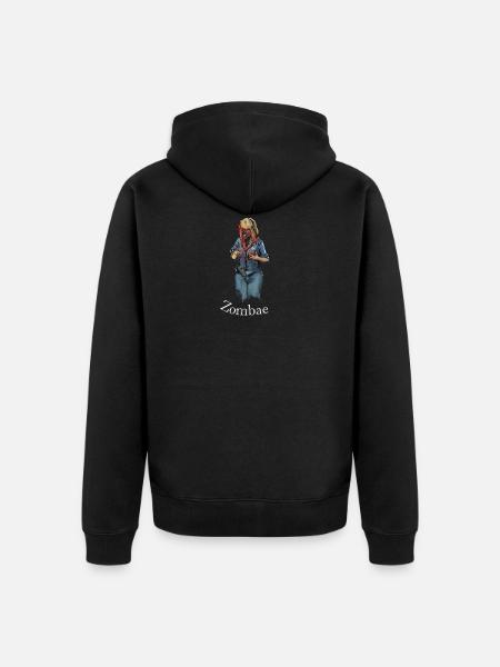 Zombae - Unisex Premium Bio Zip Hoodie - Schwarz