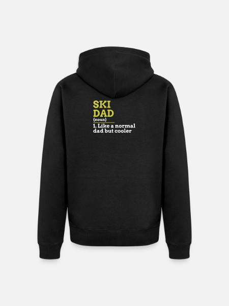 Ski Dad - Unisex Premium Organic Zip Hoodie - black