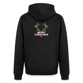 Noël - Veste à capuche bio Premium Unisexe - noir - Dos - Nico (187cm)