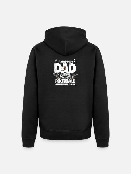 Football américain - Veste à capuche bio Premium Unisexe - noir