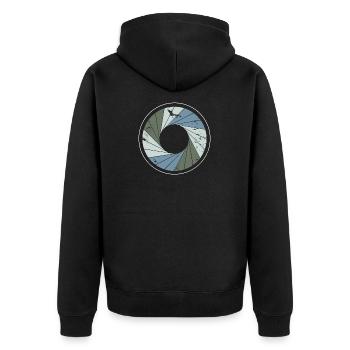 Appareil photo de Noël - Veste à capuche bio Premium Unisexe - noir - Dos - Nico (187cm)