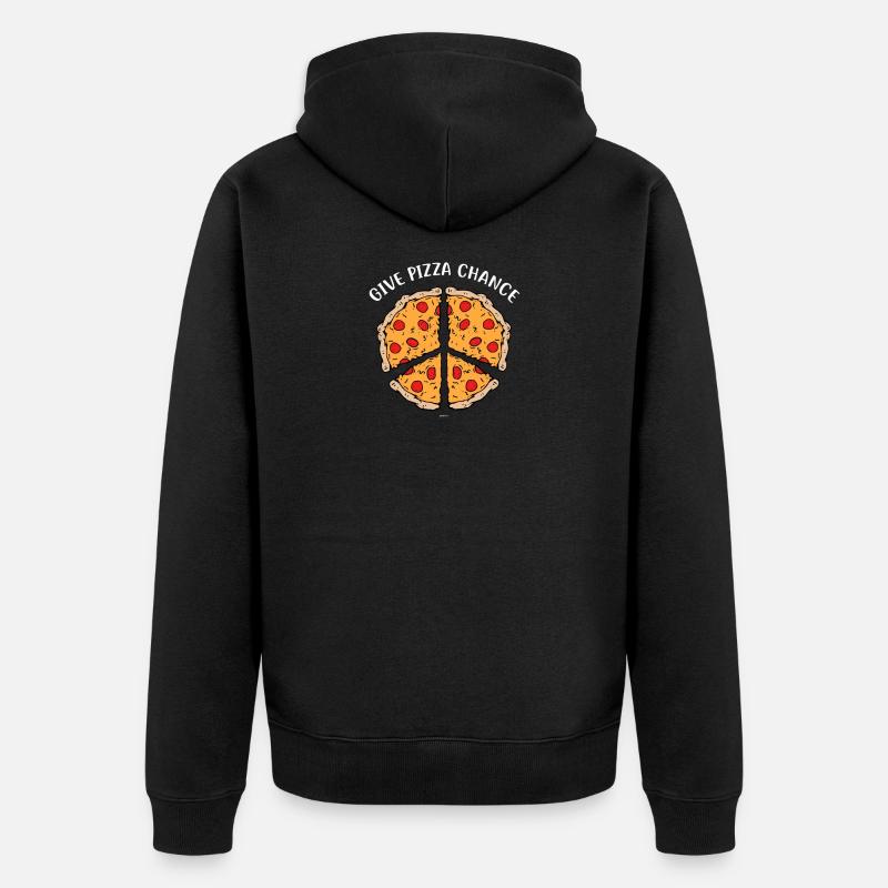 Offrir un cadeau de pizza - Veste à capuche bio Premium Unisexe - noir