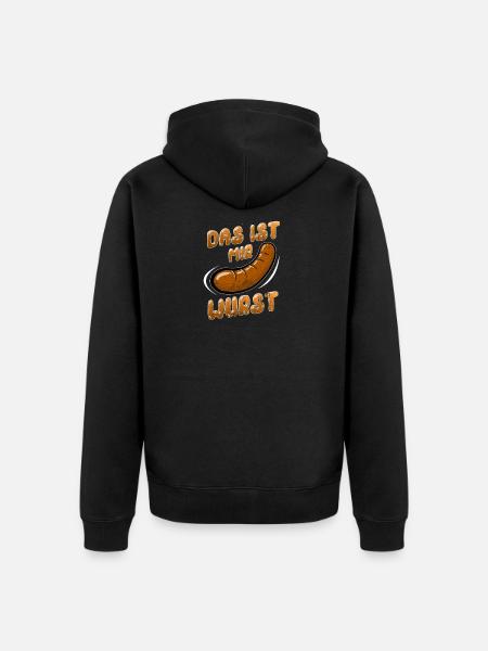 Questa è salsiccia che dice divertente tedesco - Felpa con cappuccio ecologica premium unisex - nero