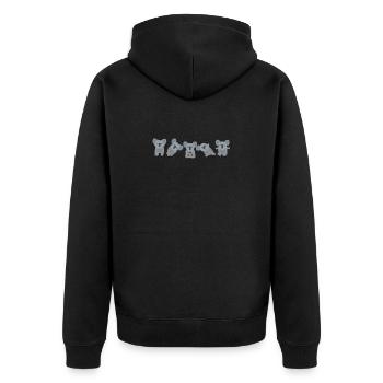 Animaux de yoga - Koala - Veste à capuche bio Premium Unisexe - noir - Dos - Nico (187cm)