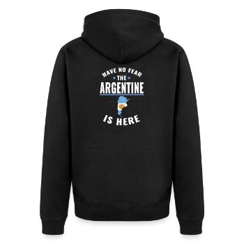 Have no fear the Argentine is here - Veste à capuche bio Premium Unisexe - noir - Dos - Nico (187cm)
