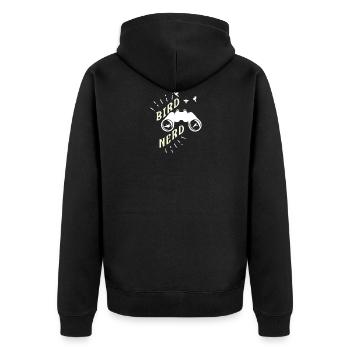 Ornithologie ornithologie oiseau regarder cadeau - Veste à capuche bio Premium Unisexe - noir - Dos - Nico (187cm)