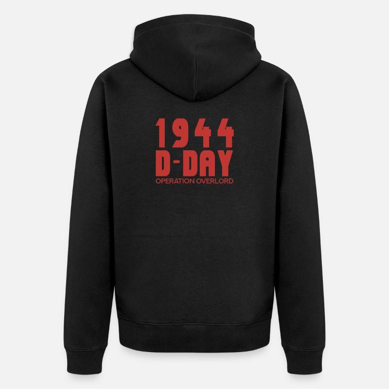 D-Day - Veste à capuche bio Premium Unisexe - noir