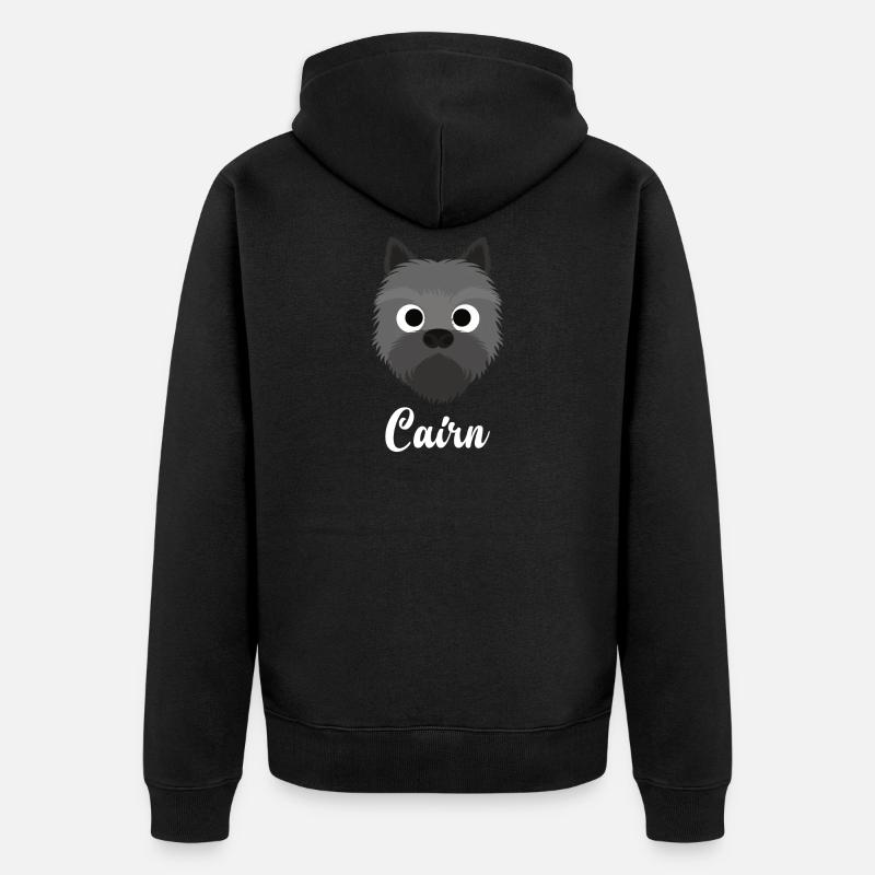 Cairn - Cairn Terrier - Veste à capuche bio Premium Unisexe - noir