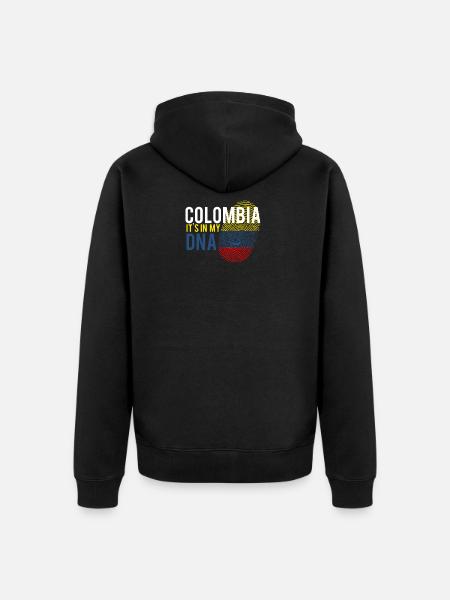 Colombie c'est dans mon ADN - Veste à capuche bio Premium Unisexe - noir
