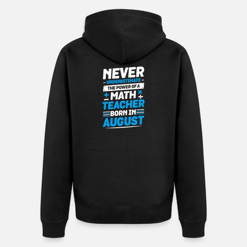 Lehrer - Unisex Premium Bio Zip Hoodie - Schwarz