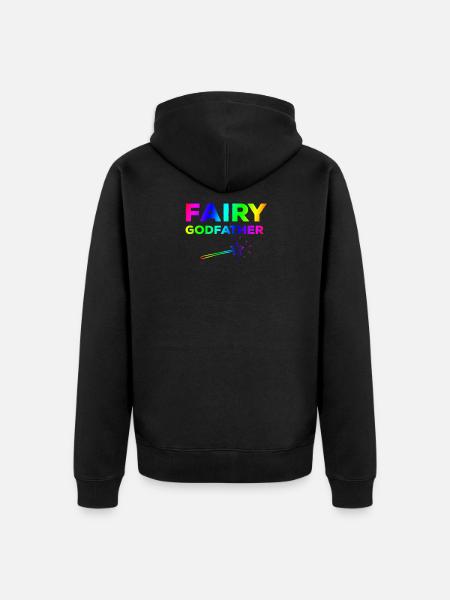 Fairy Godfather - Unisex Premium Organic Zip Hoodie - black