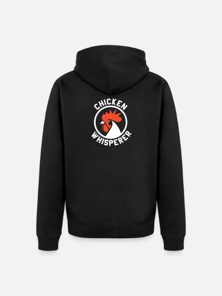 The Chicken Whisperer - Unisex Premium Organic Zip Hoodie - black