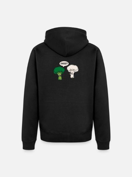 Rolig Broccoli Blomkål Ghost Ghost Gift - Ekologisk premiumluvjack unisex - svart