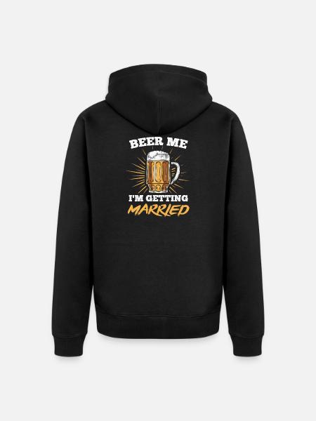 groom - Unisex Premium Organic Zip Hoodie - black