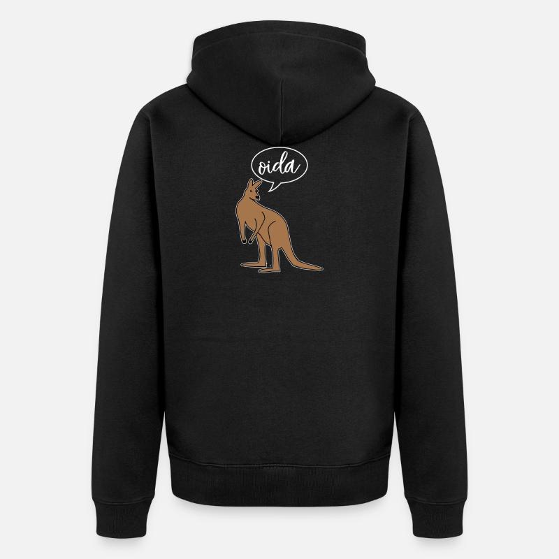 Dialecte dialecte d'Oida Autriche - Veste à capuche bio Premium Unisexe - noir